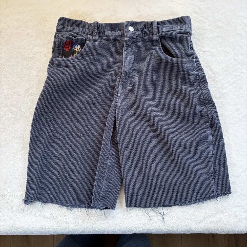 90s Baggy‎ Corduroy Jorts Mens Medium Blue Faded Skate Reworked Shorts